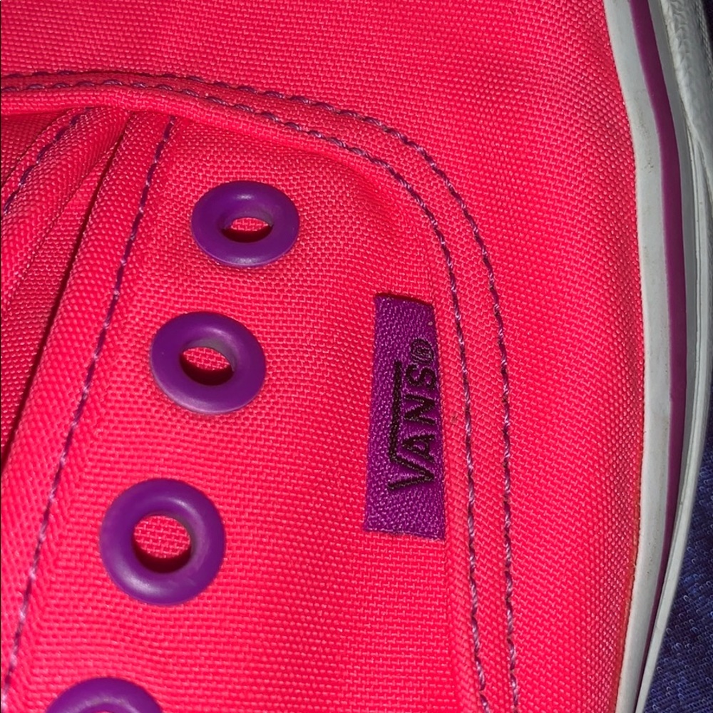 pink & purple custom vans
